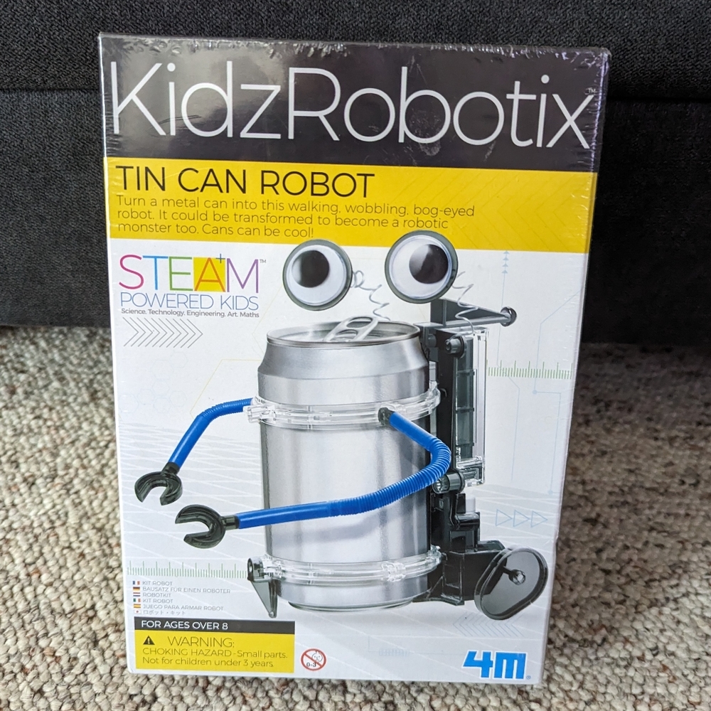 Kidz Robotix Tin Can Robot STEAM NIB